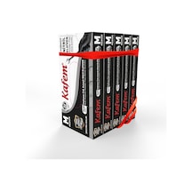 Kafem Siyah Nitril Eldiven Pudrasız Ekstra Kalın (M) 50 Li X 5 Paket