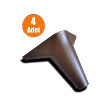Moda Konik 12 Cm Mobilya Baza Koltuk Puf Ayak Kanepe Ayağı 4 Adet Kahverengi Diğer