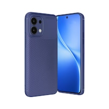 Oppo A6 Pro 4g Uyumlu Auto Focus Karbon Kapak - Lacivert