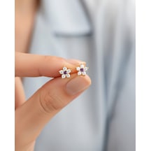 Feraye Minik Çiçek 14 Ayar Altın Küpe