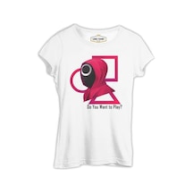 Squid Game - Oyun Beyaz Kadın Tshirt