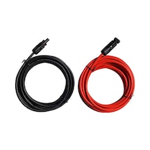 6 Mm Solar Kablo 1 M Kırmızı Ve 1 M Siyah Tip 4 Soketli