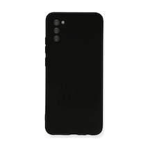 Samsung Galaxy A03s Uyumlu Kılıf Nano İçi Kadife Silikon - Siyah