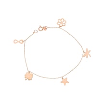 Glorria Rose Altın Şans Bileklik N11.17191 Sarı Altın