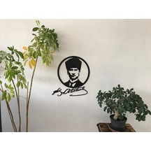Atatürk Metal Tablo Pano İmzalı