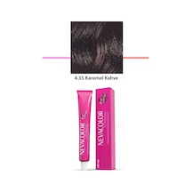 Hubrendy Tedarik Premium 4.35 Karamel Kahve - Kalıcı Krem Saç Boyası 50 G Tüp