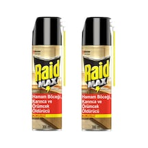 RAİD MAX BÖCEKSAVAR KOKUSUZ SPREY 300 ML x 2 ADET