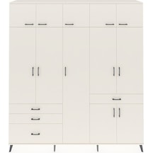 Hyperion Dolap 11 Raflı 4 Çekmeceli 2 Askılı 220x44x243 Aytaşı-aytaşı/aytaşı Aytası/aytası - Aytası