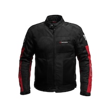 Motosiklet Mont 4 Mevsim Dynamic V2 Siyah-kırmızı Motorcu Montu