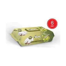 Sleepy Doğal Zeytinyağı Ve Pamuksu Lifler Islak Havlu 6 X 90'Lı