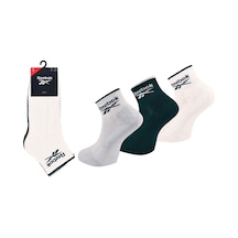 Reebok R0362anklevector3'lu Beyaz Unisex Çorap Beyaz-k Yesıl-grı