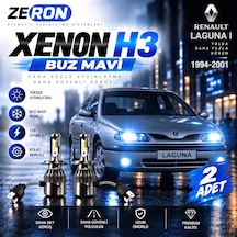 Renault Laguna Xenon H3 Buz Mavi Led Far Ampulü 12v 2 Adet Yüksek Aydınlatma Kolay Montaj