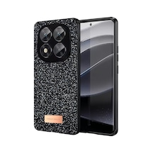 Onegif Xiaomi Redmi Note 14 Pro 5g Uyumlu Bright Simli Kapak - Siyah