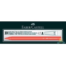 Faber-Castell Keçeli Kalem Kırmızı 10'lu Kutu(5061155003)