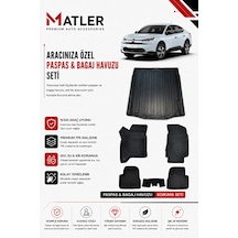 Citroen C4x Hybrid 2025 Model 4d Ekstra Havuzlu Paspas Ve Bagaj Havuzu Set