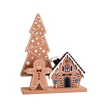 Suntek Yılbaşı Ahşap Masa Dekorasyonu Tatil 19x6x23cm-ağaç