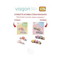 4'lü Saç Toka Seti Önce Birleştir,sonra Tak 2 Paket 4 Adet Gönderilir Yapı Toka Seti Ff 7123-7133
