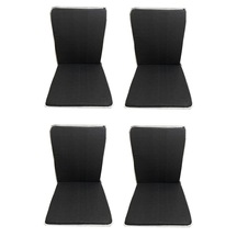Sandalye Minderi Arkalıklı Fermuarlı Süngerli-4 Adet(Siyahkırçıl) (532503556)