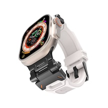Mobilteam Watch 7 45mm Clo- Krd-108 Metal Başlıklı Silikon Kordon-siyah-starlight