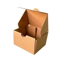 9x7,5x5,5cm Kutu - 0,1 Desi Kutu - Tek Oluklu - Kraft - 25 Adet Kahverengi 9 X 7,5 X 5,5