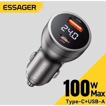 100w Araç Şarjı Type-c Usb Çift Girişli Hızlı Pd Ce Lisanlı