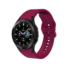 Samsung Watch 5 40mm/42mm/44mm/46mm Uyumlu Sport Design Jel Silikon Kordon, Koyu Mor