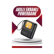 Akıllı Powerbank 10.000 Mah 4 Çıkışlı Taşınabilir Dijital Göstergeli Siyah 45048754