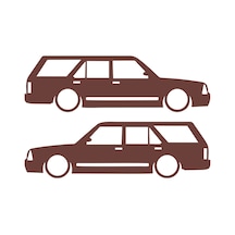 Basık Kartal Sticker 17x17 Cm Kahverengi