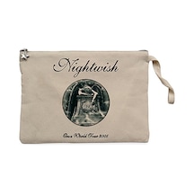 Nightwish Once Krem Clutch Astarlı Cüzdan / El Çantası Krem