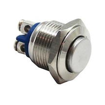 16mm Metal Buton Yaylı 1no Çıkık Ledsiz Yaylı