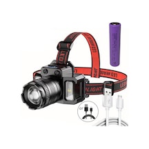 Dual Light Source Şarjlı Ve Sensörlü Kafa Lambası Çok Renkli