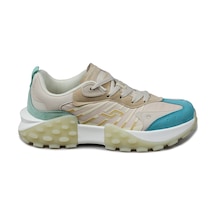 Jump 29092 Bej - Mint Yeşili Kadın Sneaker Günlük Spor Ayakkabı Bej