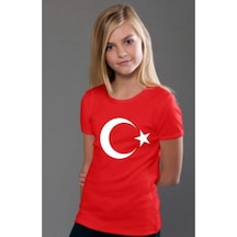 Kırmızı Ayyıldız Tişört Çocuk Boy 5-16 Yaş,Kaliteli Penye Kumaş (242339297) Çok Renkli