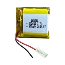 Sertec 602626 3.7v 400mah Li-polymer Pil Devreli/1.5a