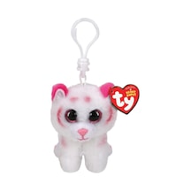 Ty Beanie Boos Peluş Leopar Anahtarlık Tabor Beyaz