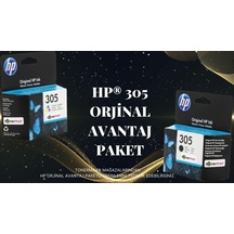 Hp Envy Pro 6422 Orjinal Kartuş / Hp 305 Avantaj Paket Siyah ve Renkli Kartuş