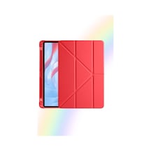 Galaxy Tab A9+ / A9 Plus 11 İnç 2023 Uyumlu Fuchsia Kalem Bölmeli Akıllı Tablet Kılıfı Kapaklı Kılıf