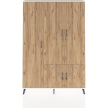 Arges Dolap 7 Raflı 5 Kapaklı Tek Askılı 132x30x195 Aytaşı-ça... Aytaşı