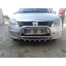 Dacia Logan Mcv 2008-2012 - Ön Koruma Bull Bar - Ara Borulu Karter Korumalı- Bream A