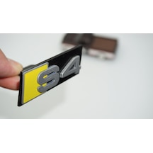 Dk Tuning S4 Siyah Gri Ön Panjur Logo Arma Audi İle Uyumlu -