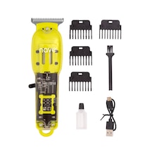 Nave Bq-06 T Bıçaklı Şarjlı Tıraş Makinesi Led Ekranlı, Profesyonel Sakal ve Saç Kesim