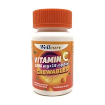 Wellcare Vitamin C 1000mg + Çinko 15 Mg 60 Tablet