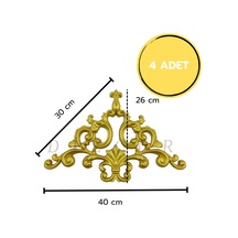 Diecor Dekoratif Polimer Mobilya, Duvar Ve Tavan Motifi Gold 16 X 16 Model:xa75