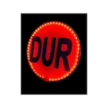 Dur Levhası Ledli Uyarı Tabelası Stop İkaz Levhası Onkar Otk-24363