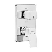 Eca Tiera 102167235-KDE Sıva Üstü Grubu 2 Yollu Ankastre Banyo Bataryası Krom