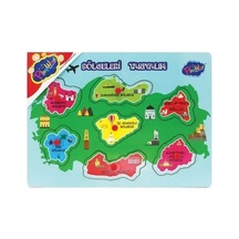 Ers Ony-204-205 Ahşap Tutmalı Kıktaları Ve Bölgeleri Çok Renkli