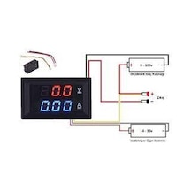 DİJİTAL VOLTMETRE-AMPERMETRE 100V-10A