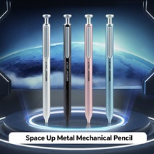 Wrıtech W-5156 Space Up Metal 0,7mm Pembe Gövde Versatil Kalem - 6'lı Kutu 001 Siyah
