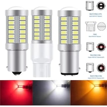 2 Py21w P21 5w 1156 Ba15s 1157 Bay15d 33 Smd Led Araba Flaş Fren Ampulü White 1156 Ba15s P21w 1 Piece Set