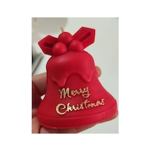 Yeni Yıl Noel Mum Yılbaşı Çanı Merry Christmas Kırmızı